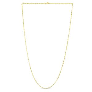 10K Gold 1.8mm Singapore Chain