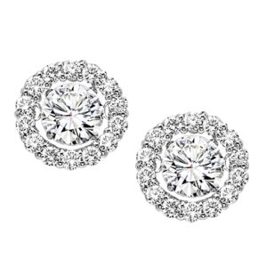 14K Diamond Rhythm of Love Earrings 3/4 ctw