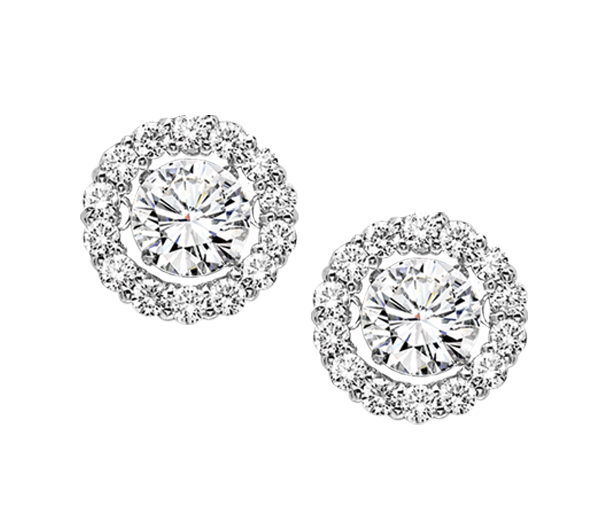 14K Diamond Rhythm of Love Earrings 1/4 ctw