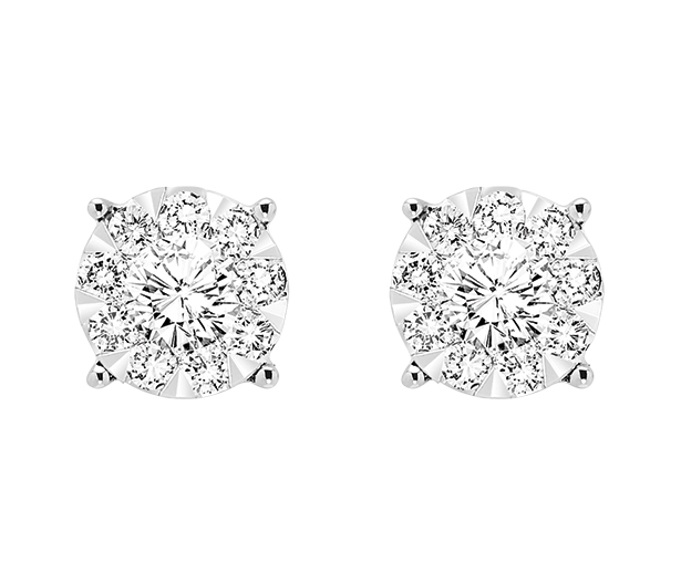 14K Diamond Studs 1/2 ctw
