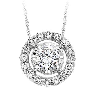 14K Diamond Pendant 3/4 ctw