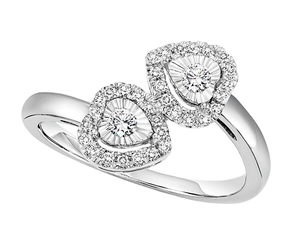 14K Diamond Ring 1/4 ctw
