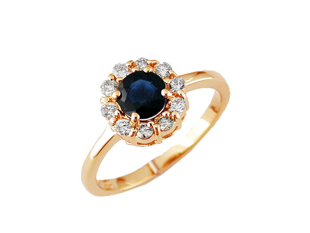 SAPPHIRE & DIAMOND RING