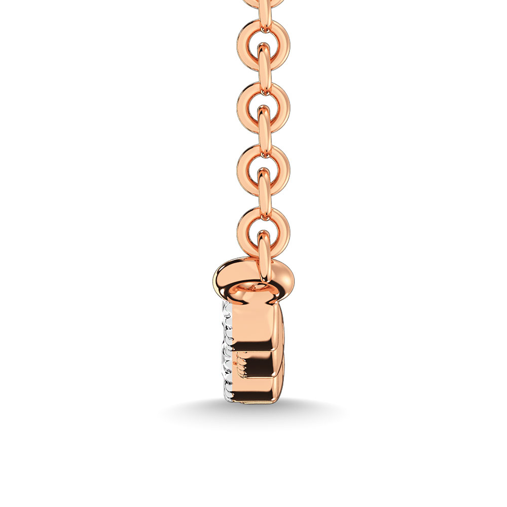 Diamond 1/10 Ct.Tw. Fashion Necklace in 10K Rose Gold