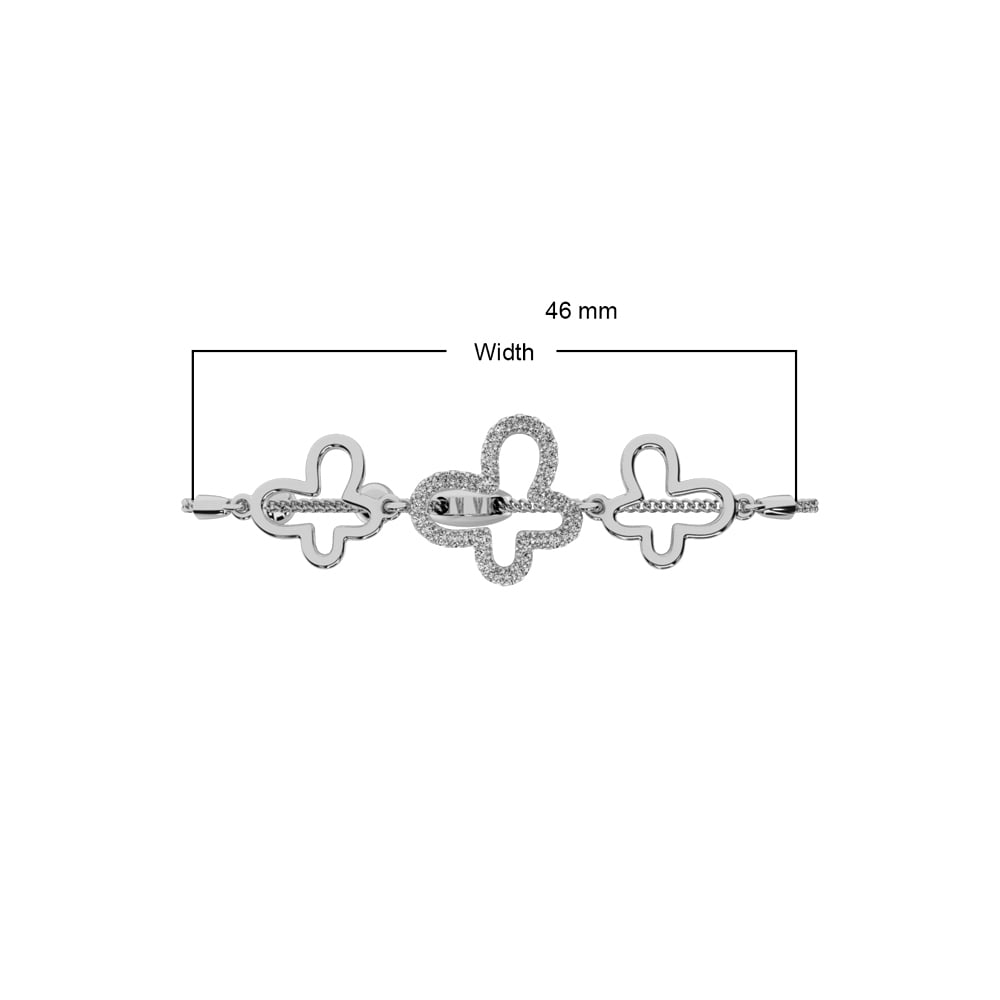 Diamond 1/6 Ct.tw Bracelet in Sterling Silver