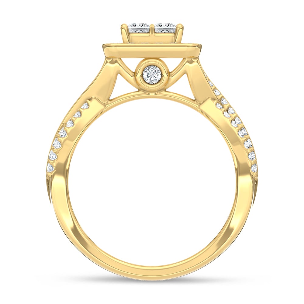 Diamond Engagement Ring 1 Ct.tw in 14K Yellow Gold