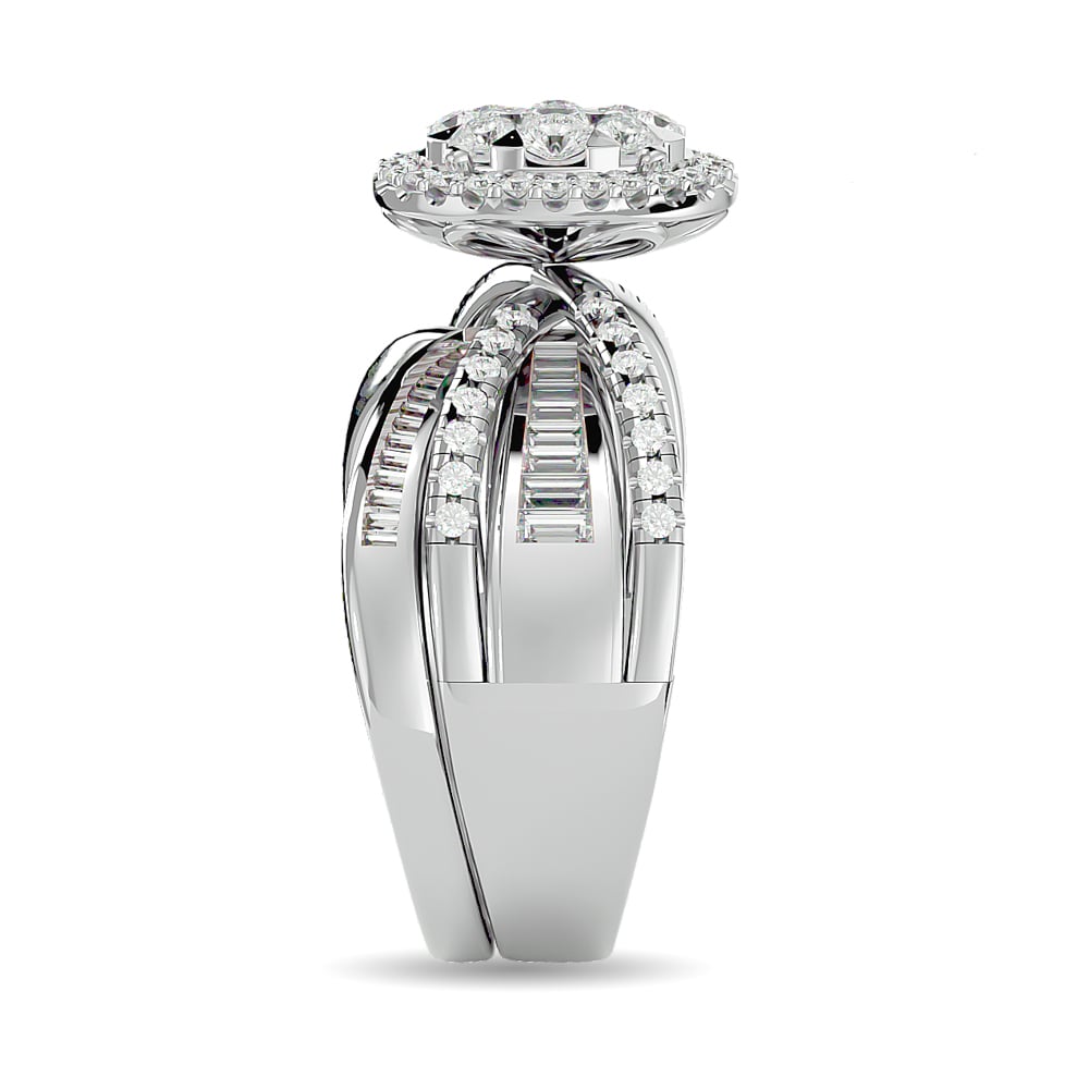 Diamond 1 Ct.tw Engagement Ring in 14K White Gold