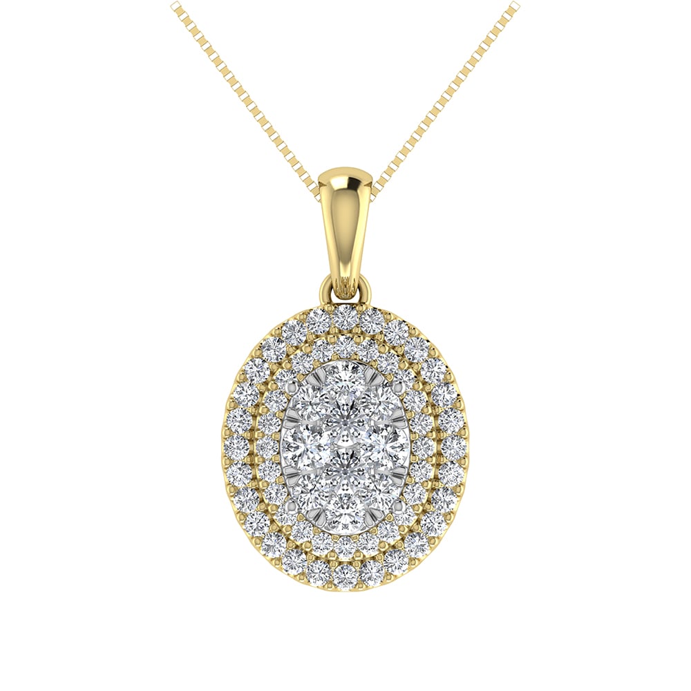 Diamond 3/4 Ct.Tw. Fashion Pendant in 14K Yellow Gold