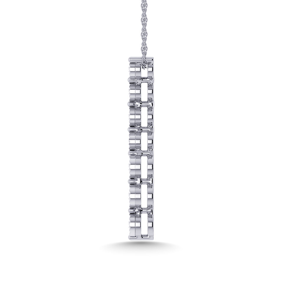 Diamond 1/10 Ct.Tw. Fashion Pendant in 10K White Gold