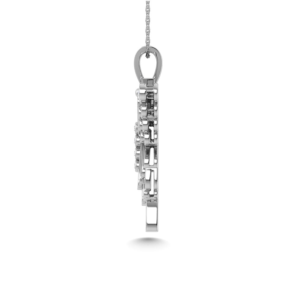 Diamond 5/8 Ct.Tw. Butterfly Pendant in 10K White Gold