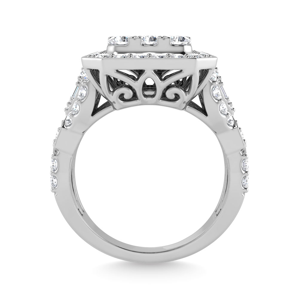 Diamond 2 Ct.Tw. Engagement Ring in 14K White Gold