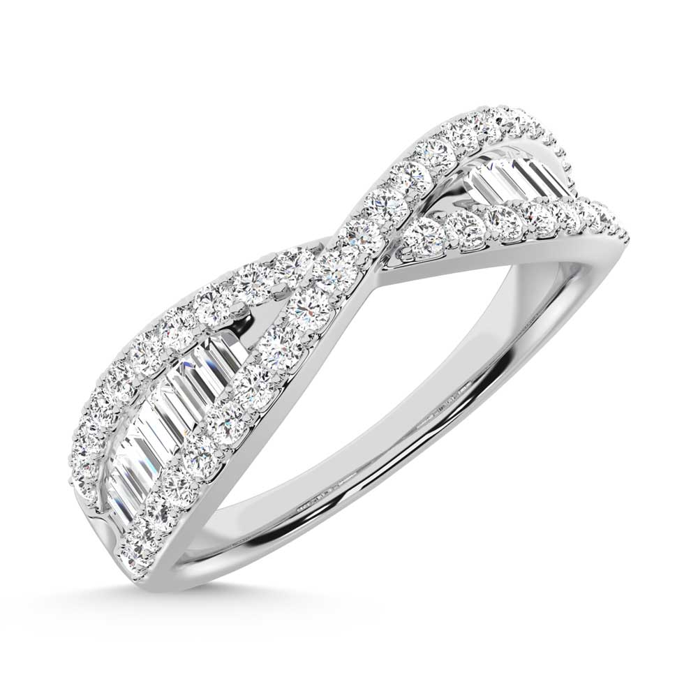 14K White Gold Diamond 1/2 Ct.Tw. Fashion Band