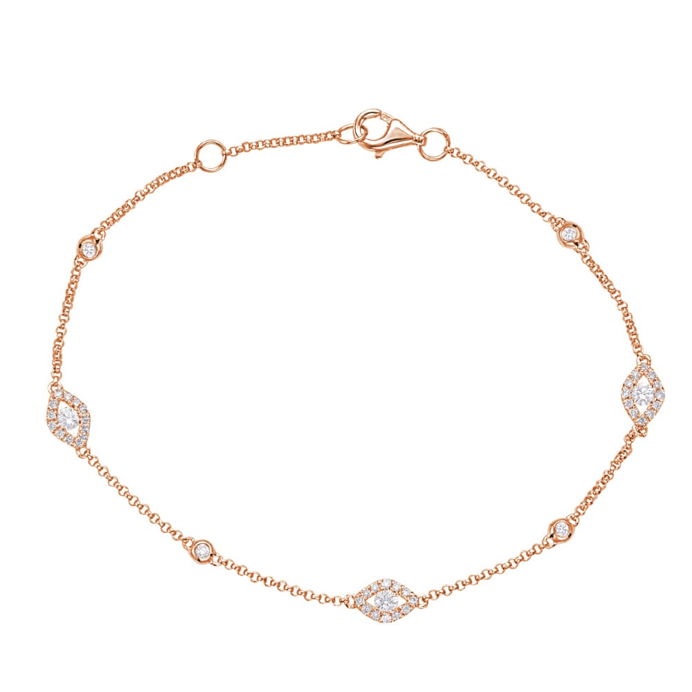 Rose Gold Diamond Bracelet