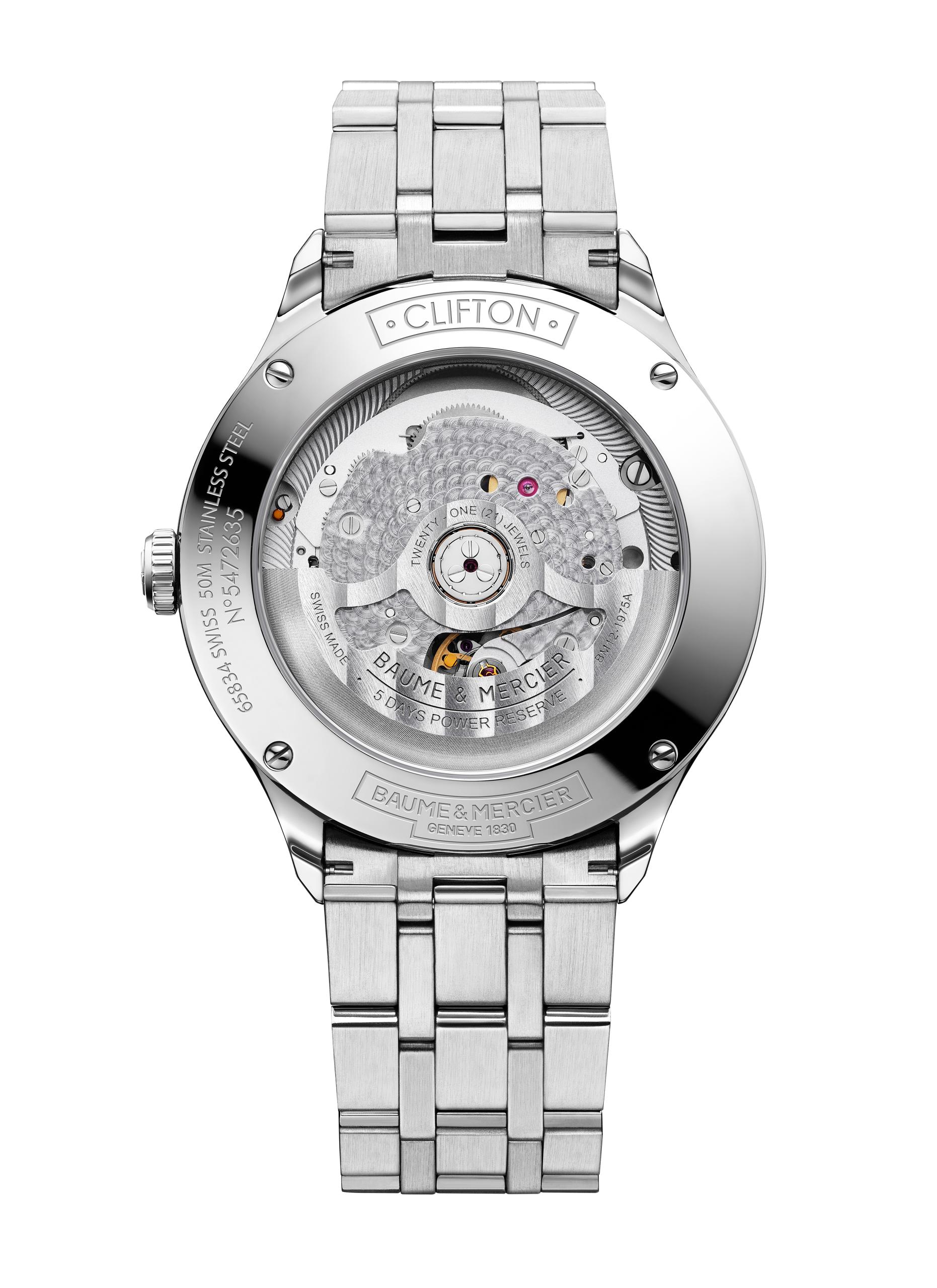 Baume et Mercier - Clifton 10400AUTOMATIC WATCH, DATE DISPLAY - 40 MM