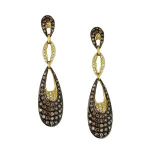 DIAMOND & MOCHA DIA EARRING