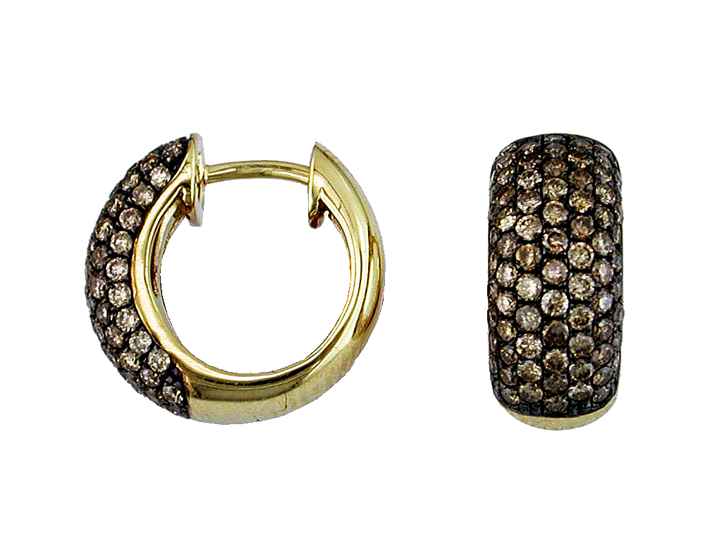 MOCHA DIAMOND EARRING