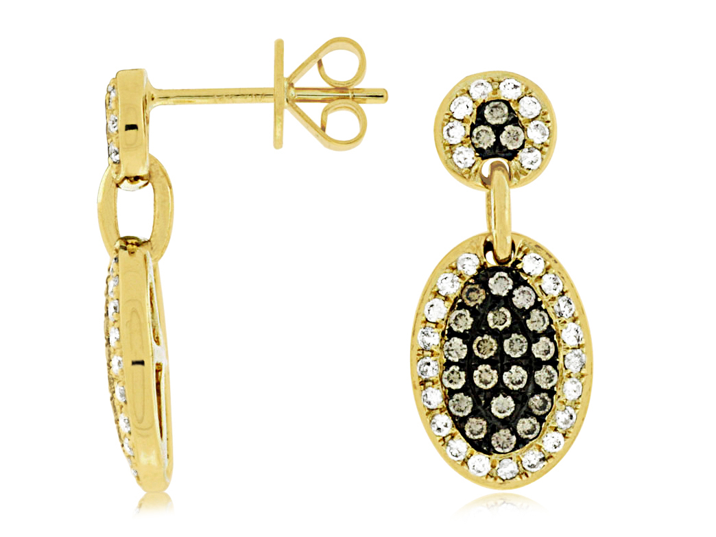 DIAMOND &MOCHA DIAMOND EARRING