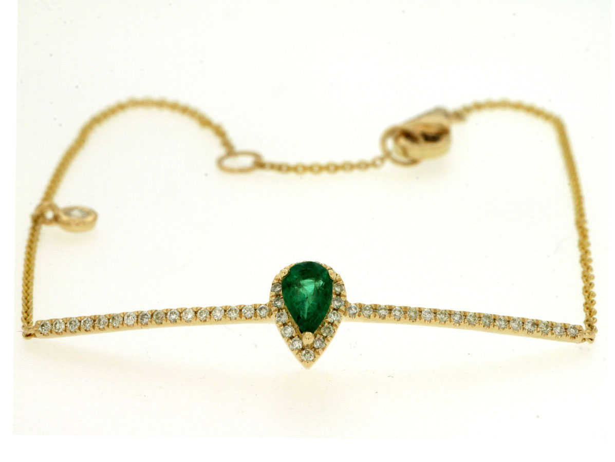 EMERALD & DIAMOND BRACELET