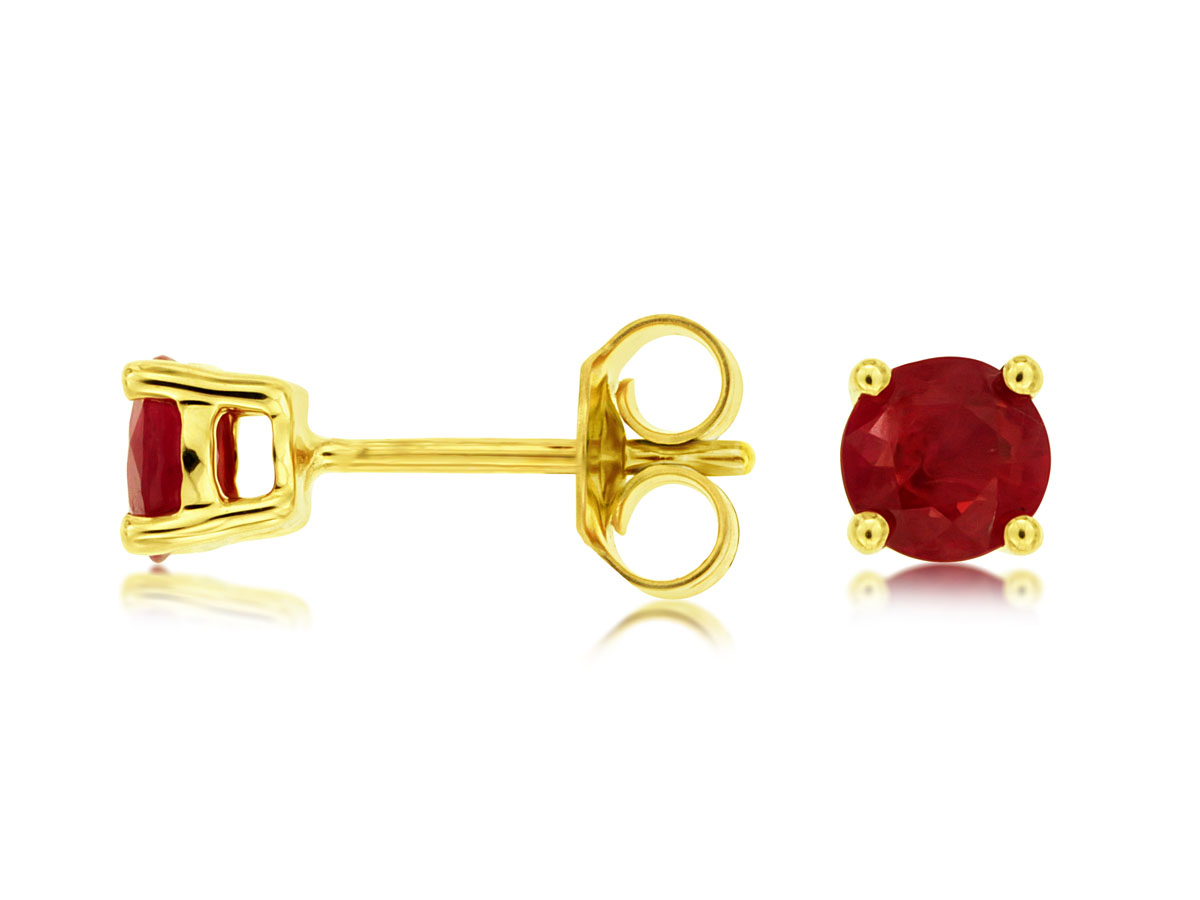 RUBY STUD EARRING