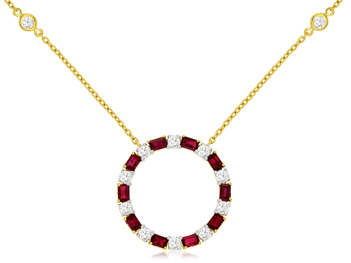RUBY & DIAMOND NECKLACE
