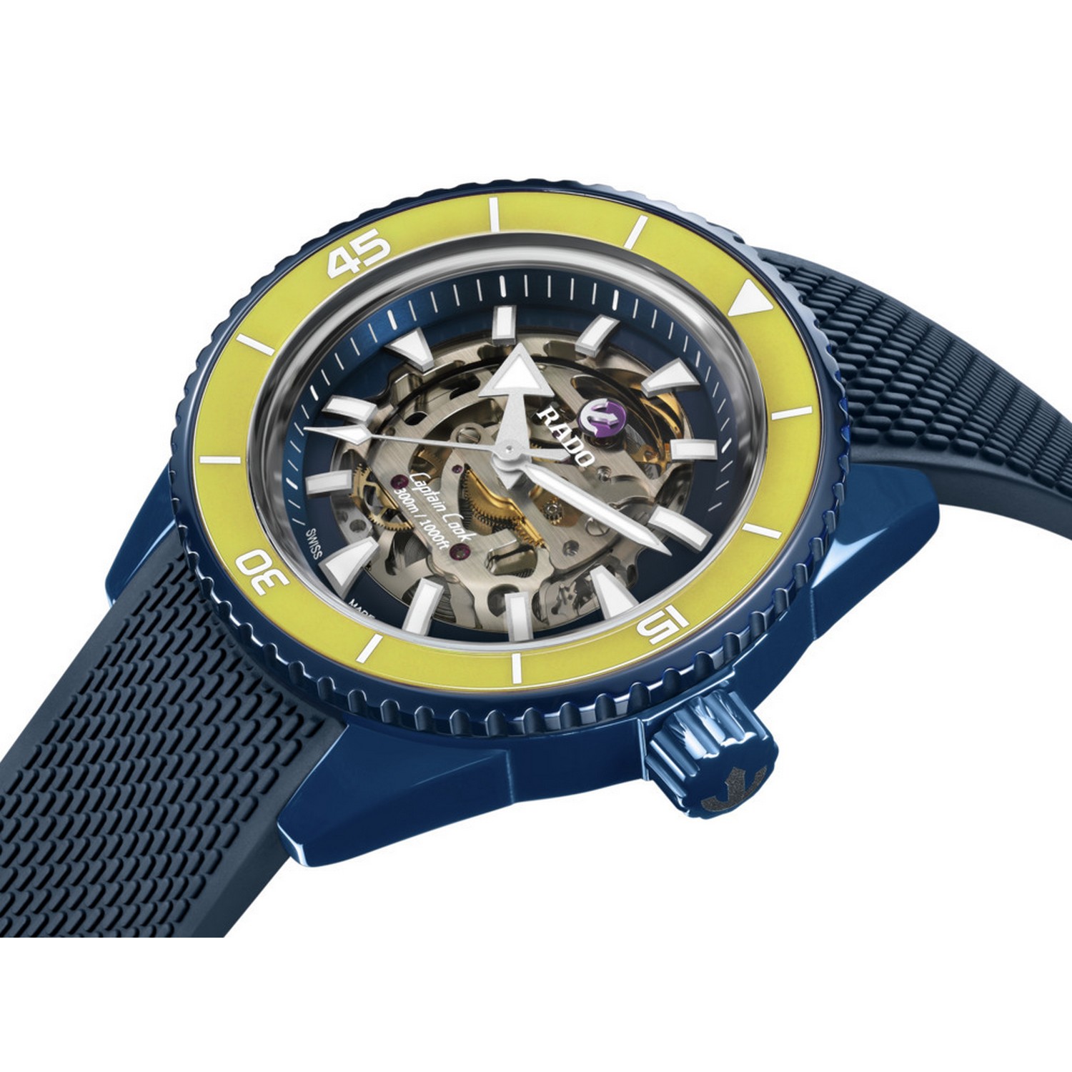 Captain Cook Blue High Tech Ceramic Skeleton Limited Edition
