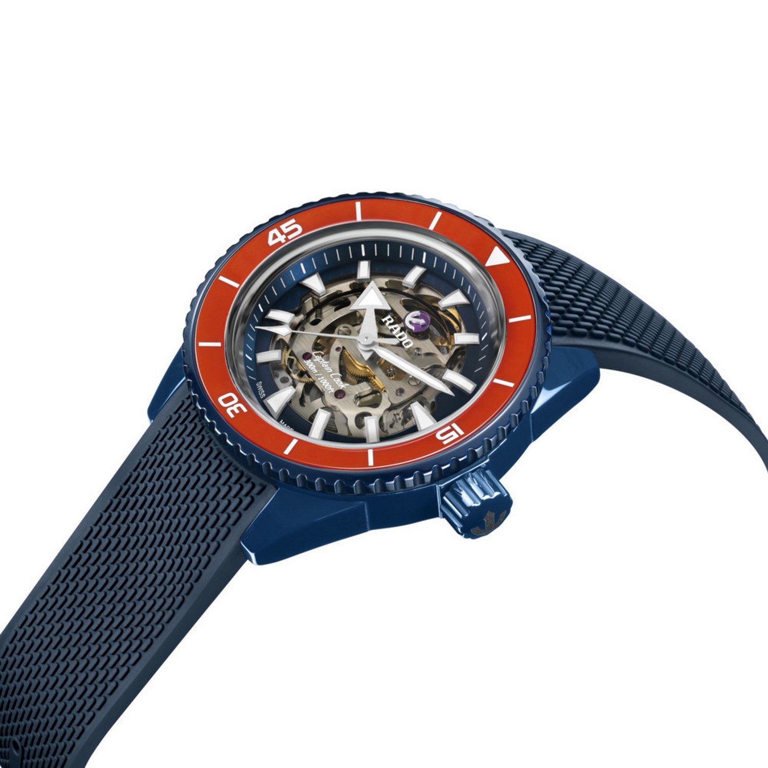 Captain Cook Blue High Tech Ceramic Skeleton Limited Edition