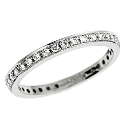 White Gold Pave Ring