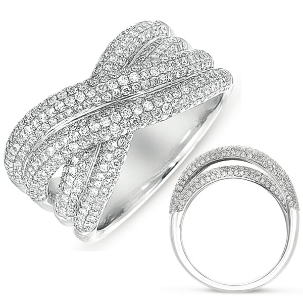 White Gold Pave Ring