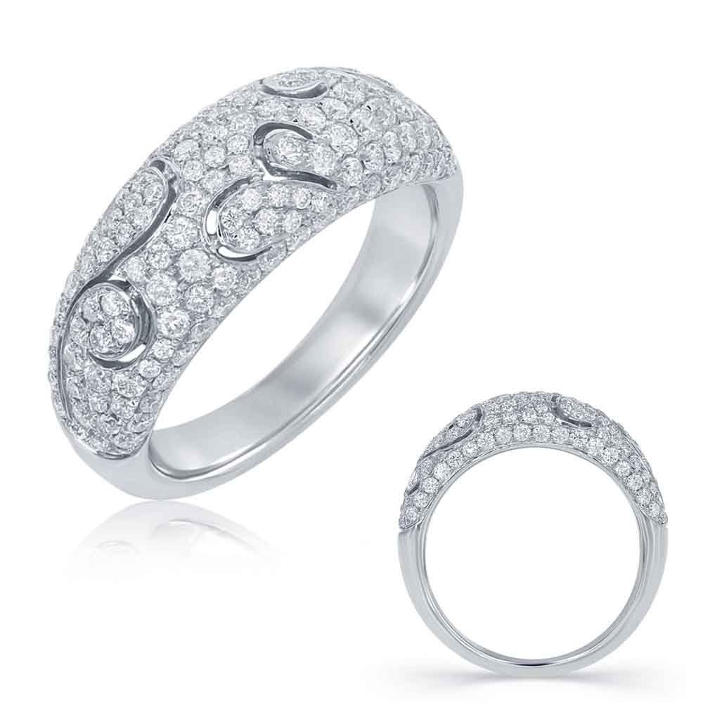 White Gold Diamond Fashion Ring