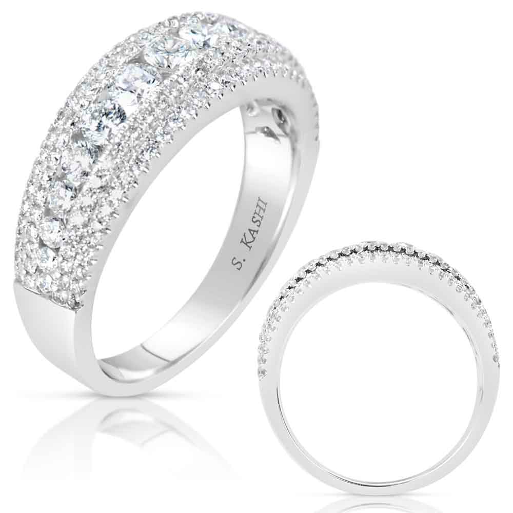 White Gold Diamond Fashion Ring