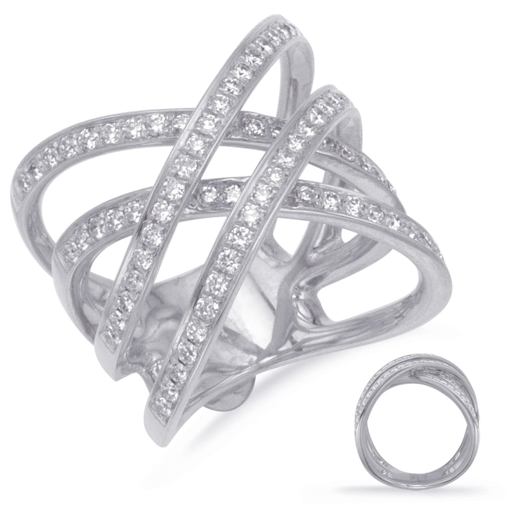White Gold Diamond Fashion Ring