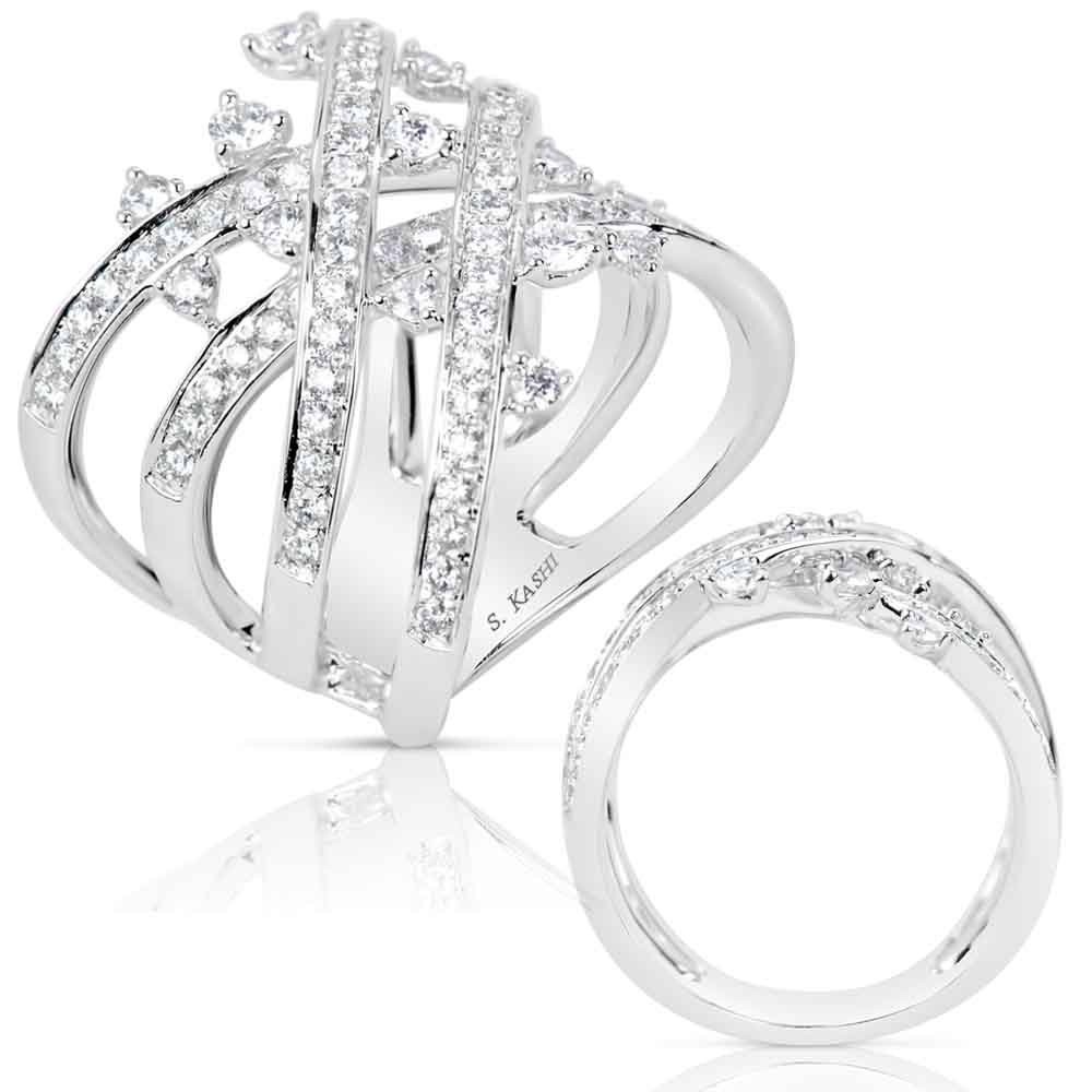 White Gold Diamond Fashion Ring
