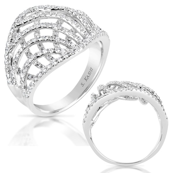 White Gold Diamond Fashion Ring