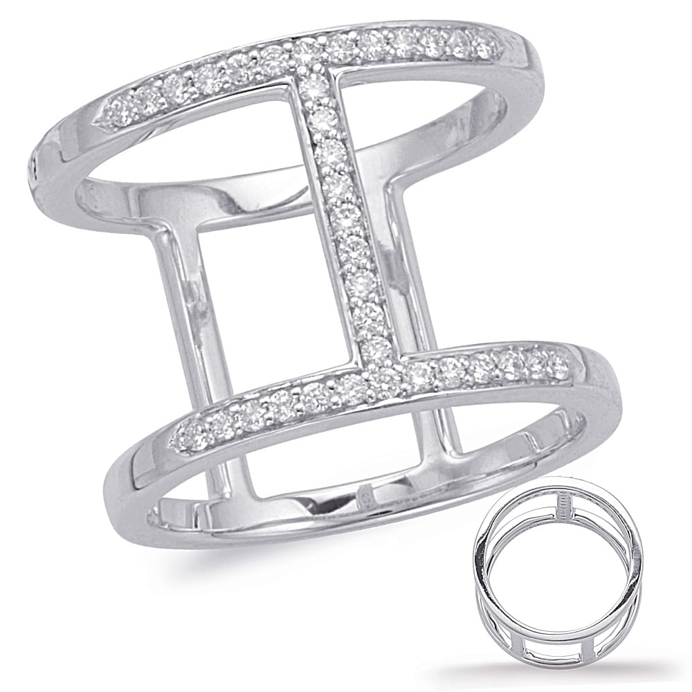 White Gold Diamond Fashion Ring