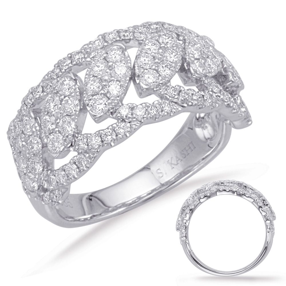 White Gold Diamond Fashion Ring