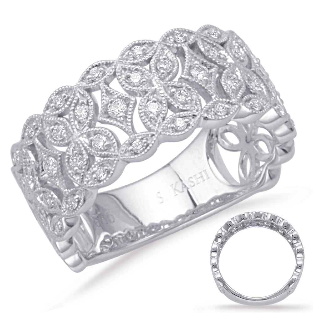 White Gold Diamond Fashion Ring