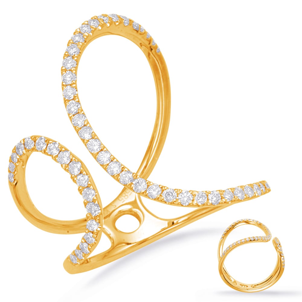 Yellow Gold Diamond Fashion Ring