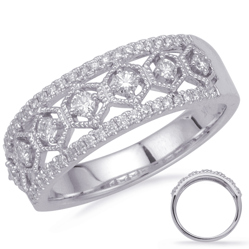 White Gold Diamond Fashion Ring