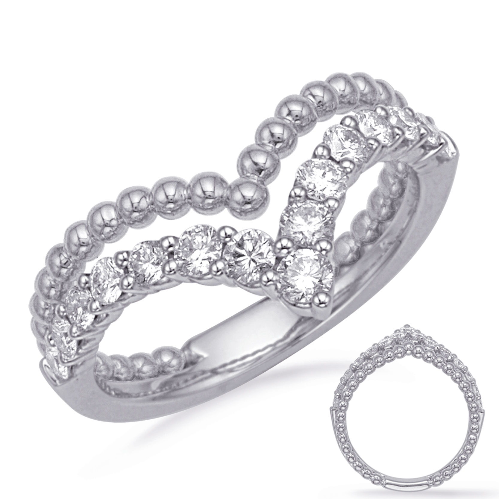White Gold Diamond Fashion Ring