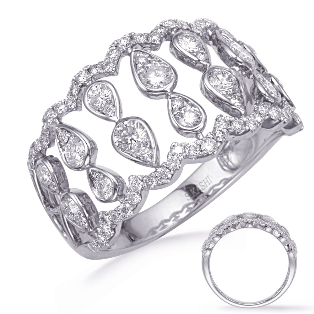 White Gold Diamond Fashion Ring