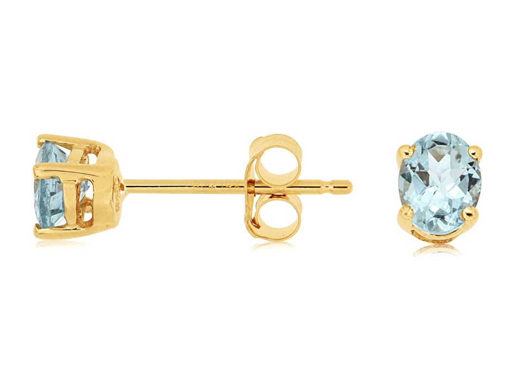 AQUAMARINE EARRING