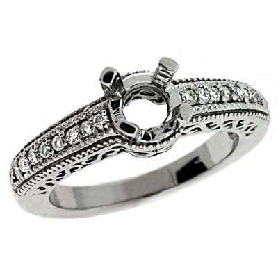 White Gold Engagement Ring