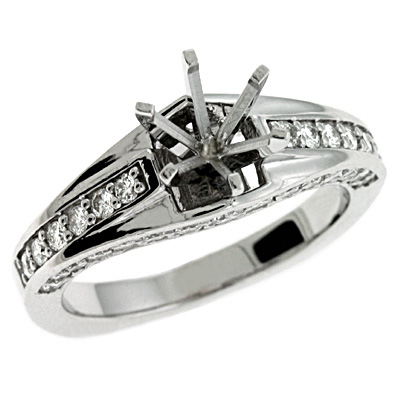 White Gold Engagement Ring