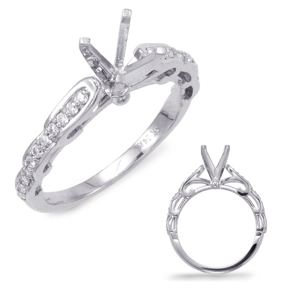 White Gold Semi Mounting