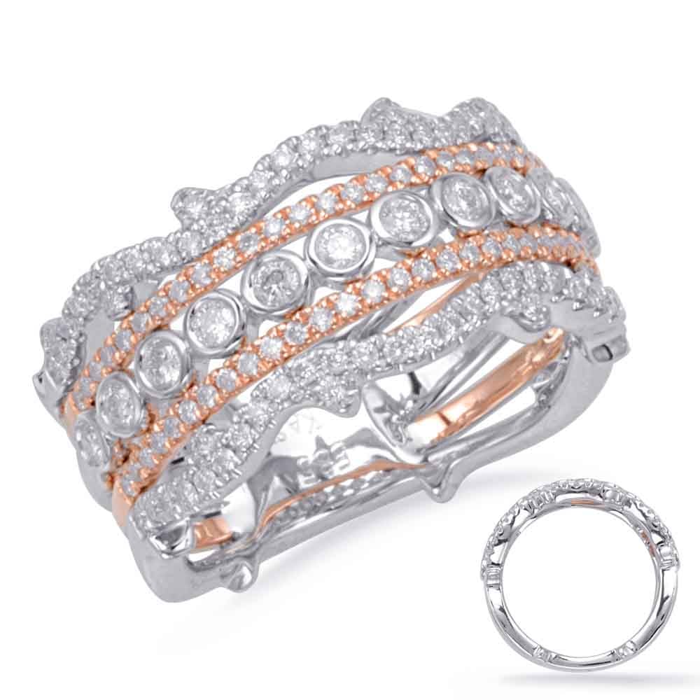 Rose & White Gold Matching Band