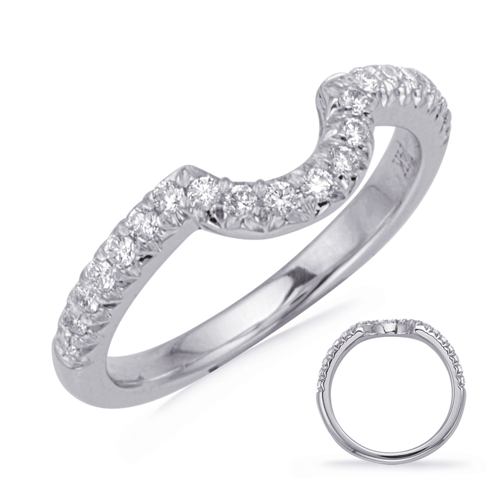 White Gold Wedding Band