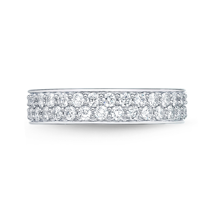 Pavé Silk Diamond Eternity Band 1.30-1.55ctw approx.
