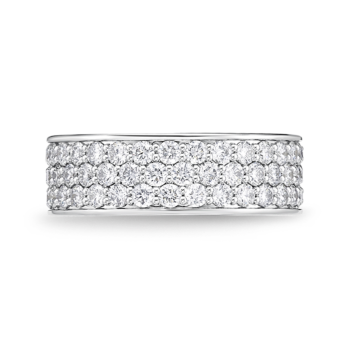 Pavé Silk Half Round Diamond Band 1.96-2.25ctw approx.