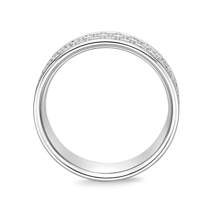 Pavé Silk Half Round Diamond Band 1.96-2.25ctw approx.