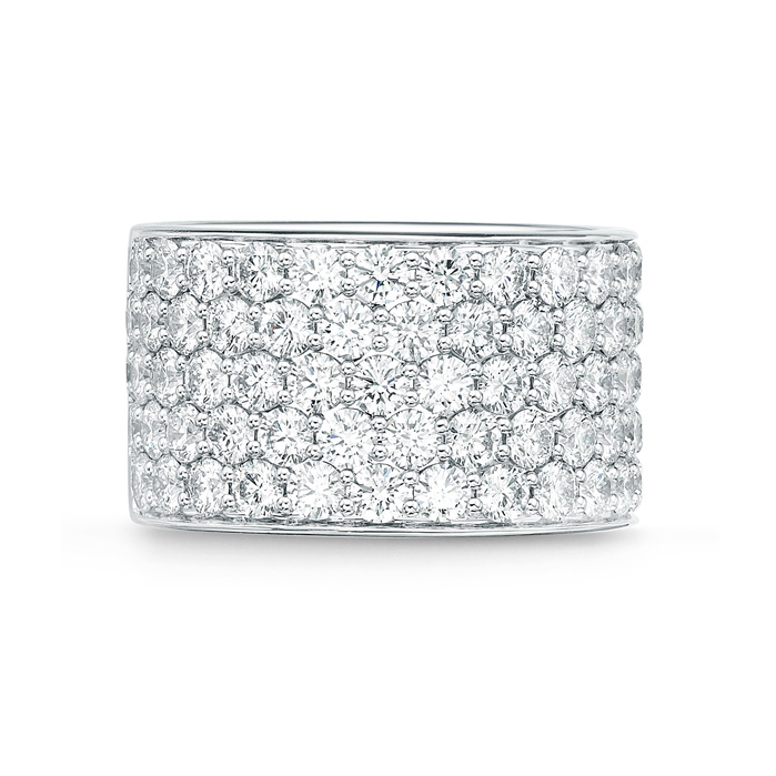 Pavé Silk Half Round Band